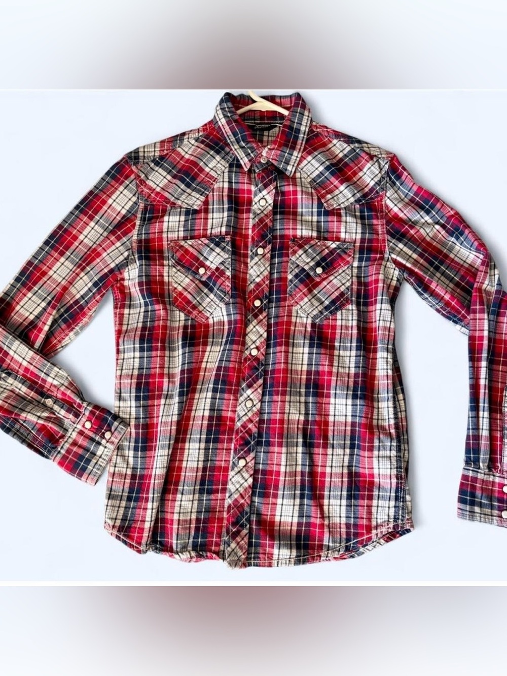 Arizona Men’s Red Plaid Flannel Shirt - size Small